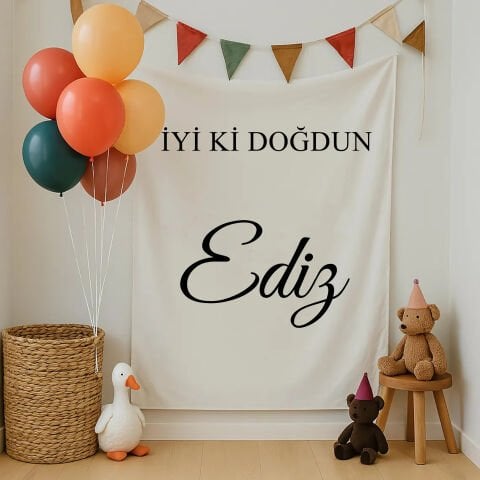 Doğum Günü Duvar Örtüsü