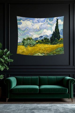 Altın Buğday Tarlası Duvar Örtüsü