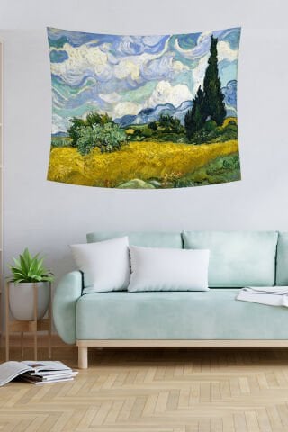 Altın Buğday Tarlası Duvar Örtüsü