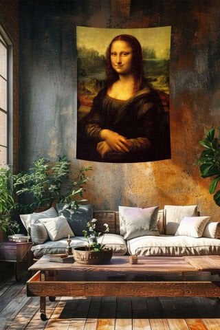 Mona Lisa Duvar Örtüsü