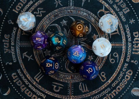 Astroloji ve Burç Desen Duvar Örtüsü