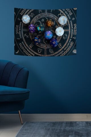 Astroloji ve Burç Desen Duvar Örtüsü