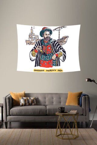Barbaros Hayreddin Paşa Duvar Örtüsü