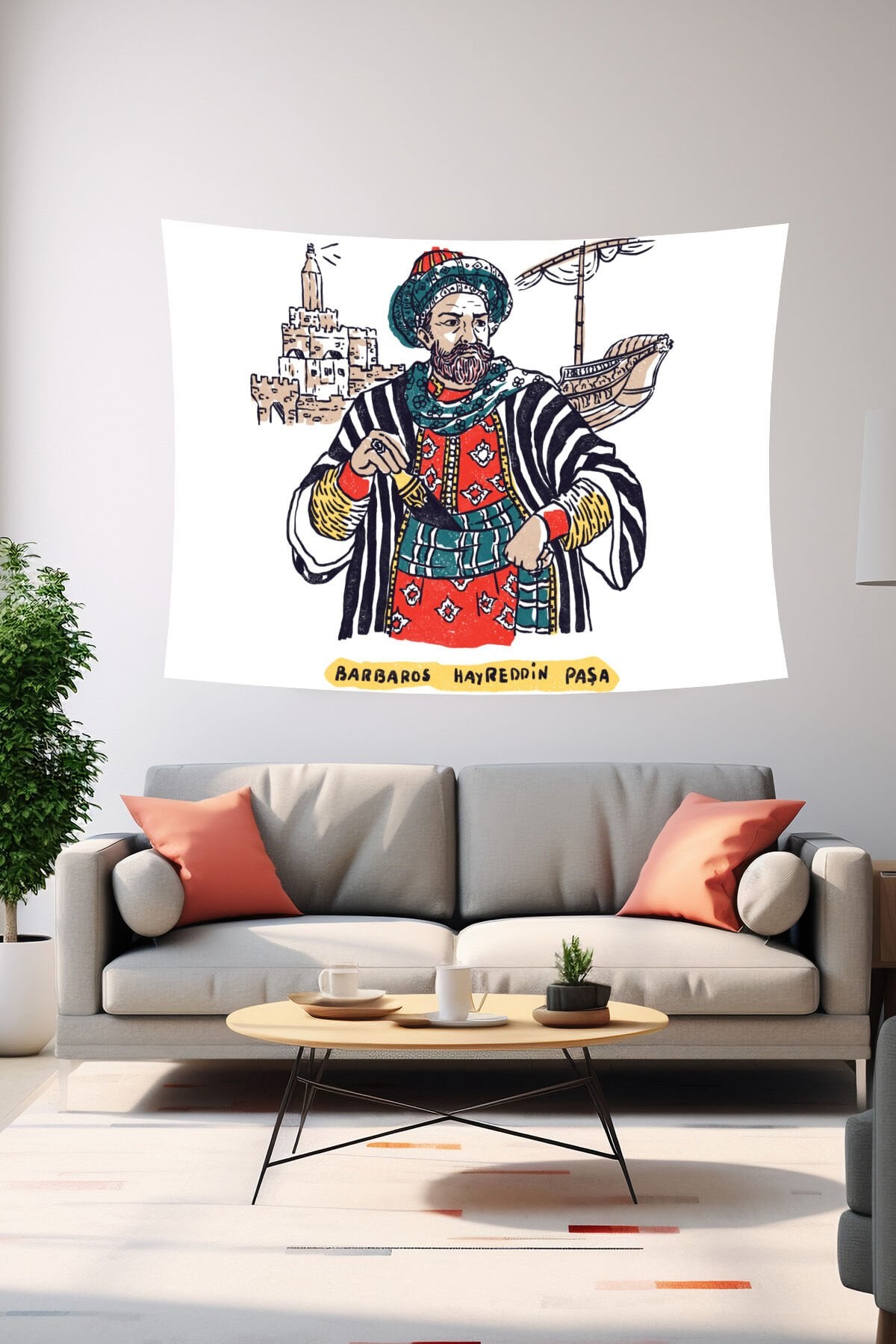 Barbaros Hayreddin Paşa Duvar Örtüsü