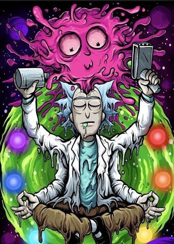Rick And Morty Desen Duvar Örtüsü