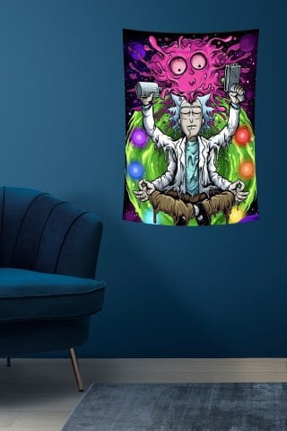 Rick And Morty Desen Duvar Örtüsü