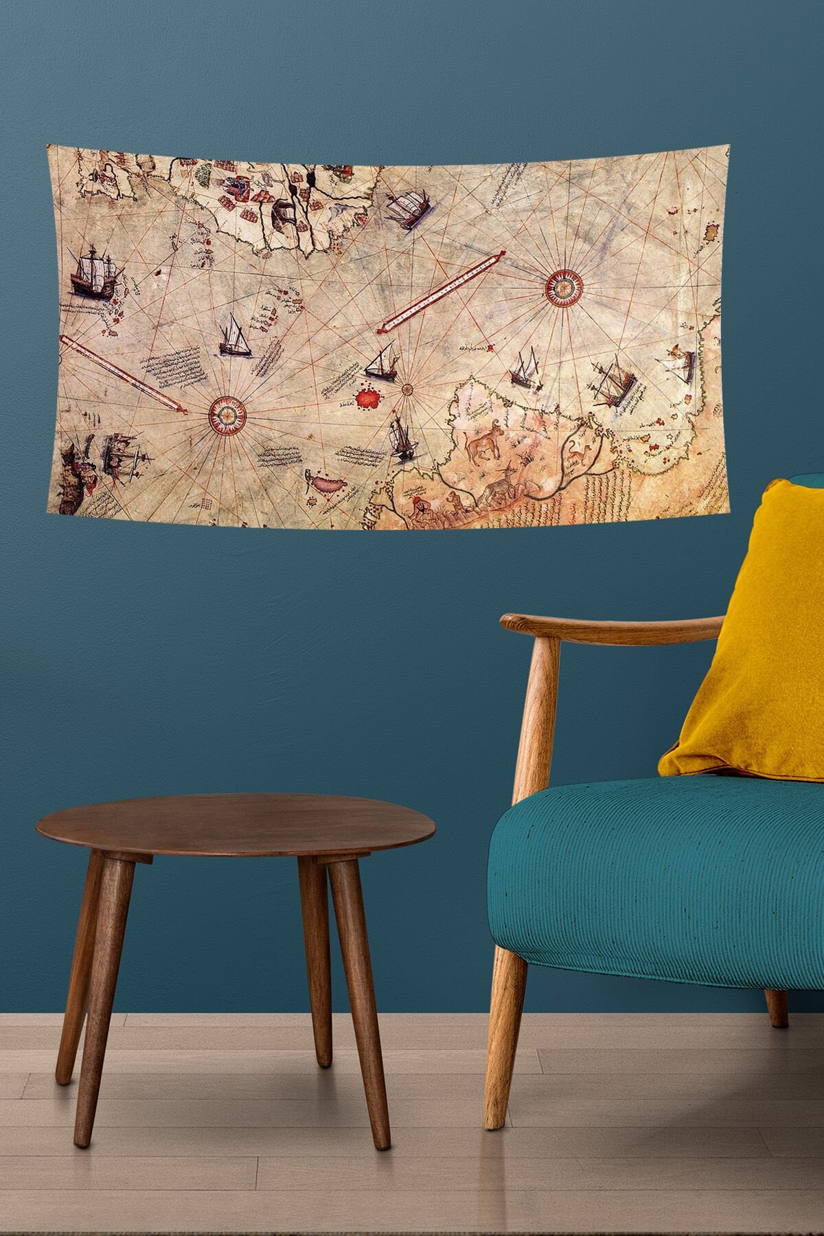 Piri Reis Haritası Duvar Örtüsü