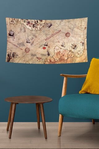 Piri Reis Haritası Duvar Örtüsü