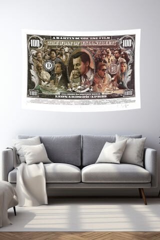 The Wolf of Wall Street Temalı Duvar Örtüsü