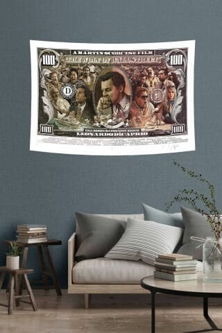 The Wolf of Wall Street Temalı Duvar Örtüsü