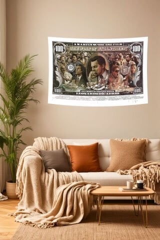 The Wolf of Wall Street Temalı Duvar Örtüsü