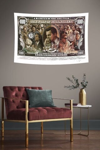 The Wolf of Wall Street Temalı Duvar Örtüsü