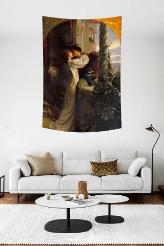 Romeo ve Juliet Romantik Sanat Duvar Örtüsü