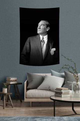 Ulu Önder Mustafa Kemal Atatürk Portre Duvar Örtüsü