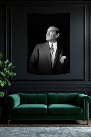 Ulu Önder Mustafa Kemal Atatürk Portre Duvar Örtüsü