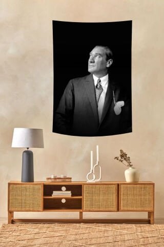 Ulu Önder Mustafa Kemal Atatürk Portre Duvar Örtüsü