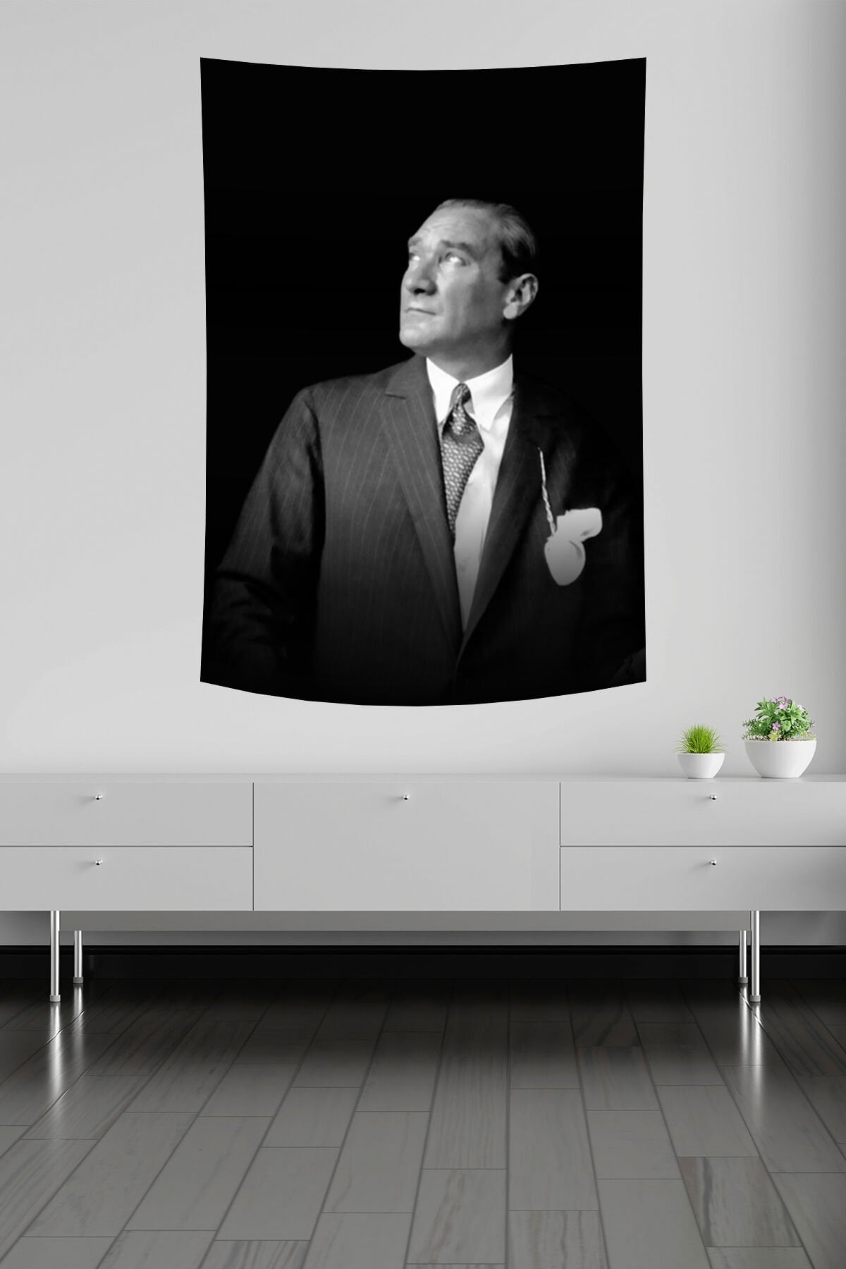 Ulu Önder Mustafa Kemal Atatürk Portre Duvar Örtüsü
