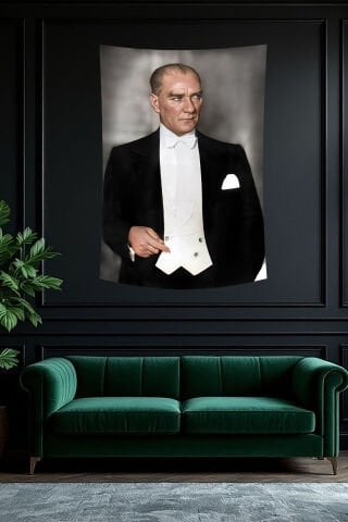 Atatürk Şıklık ve Zarafet Duvar Örtüsü