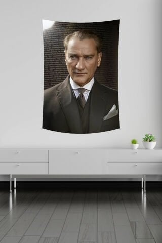 Atatürk İleri Görüşlü Bakış Duvar Örtüsü