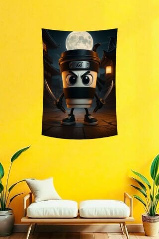 Cappuccino Assassino Karakter Tasarımlı Duvar Örtüsü