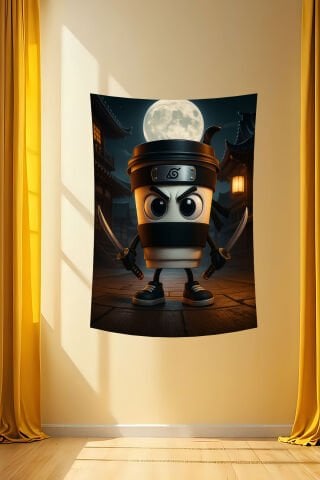 Cappuccino Assassino Karakter Tasarımlı Duvar Örtüsü