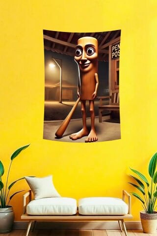 Tung Tung Tung Sahur Nöbetçisi Duvar Örtüsü