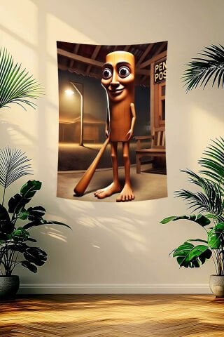 Tung Tung Tung Sahur Nöbetçisi Duvar Örtüsü