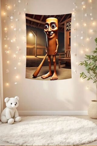 Tung Tung Tung Sahur Nöbetçisi Duvar Örtüsü