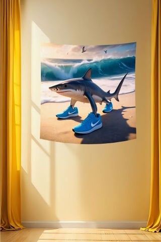 Tralalero Tralala Karakter Duvar Örtüsü