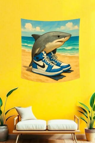 Tralalero Tralala Özel Tasarım Duvar Örtüsü