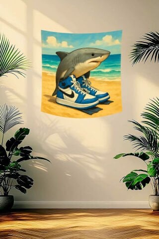 Tralalero Tralala Özel Tasarım Duvar Örtüsü