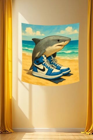 Tralalero Tralala Özel Tasarım Duvar Örtüsü