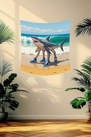 Sevimli Tralalero Tralala Duvar Örtüsü