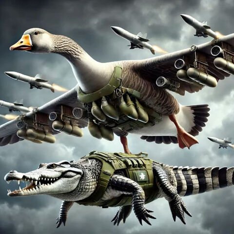 Bombardino Crocodilo Tasarım Duvar Örtüsü