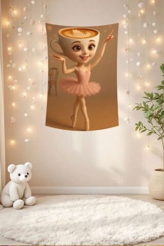 Ballerina Cappuccina Duvar Örtüsü