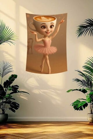 Ballerina Cappuccina Duvar Örtüsü