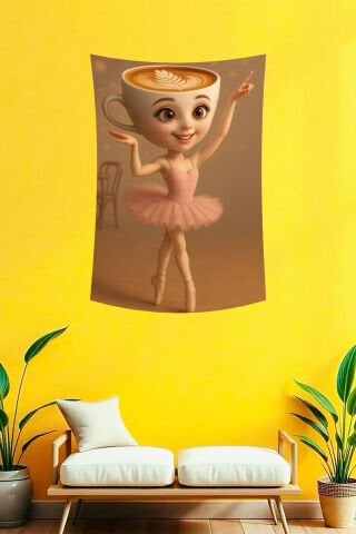 Ballerina Cappuccina Duvar Örtüsü