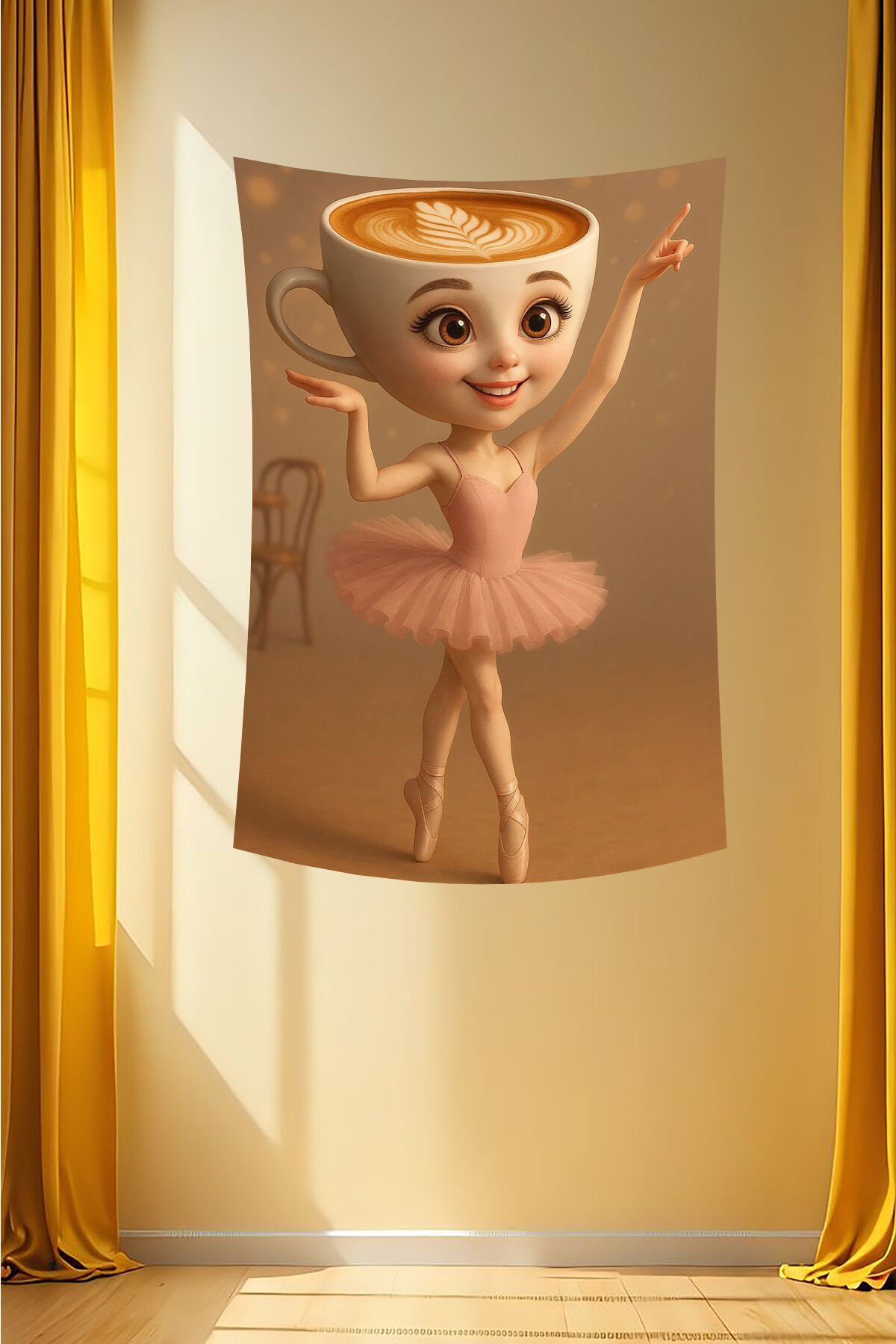 Ballerina Cappuccina Duvar Örtüsü