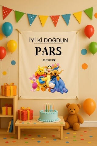 Doğum Günü Duvar Örtüsü