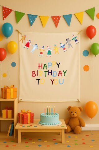 Doğum Günü Duvar Örtüsü