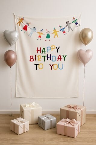 Doğum Günü Duvar Örtüsü