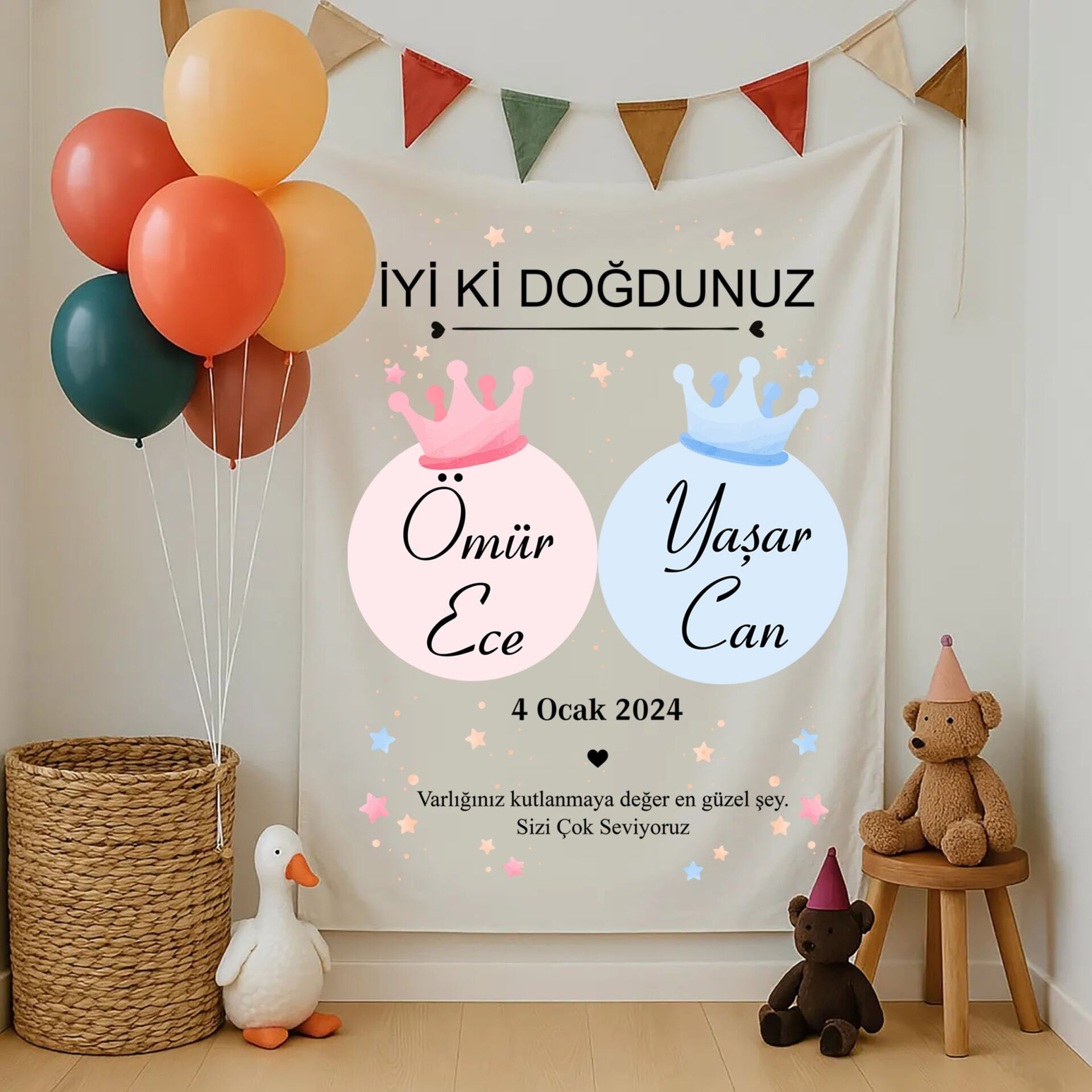 Doğum Günü Duvar Örtüsü