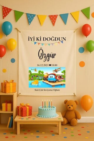 Doğum Günü Duvar Örtüsü