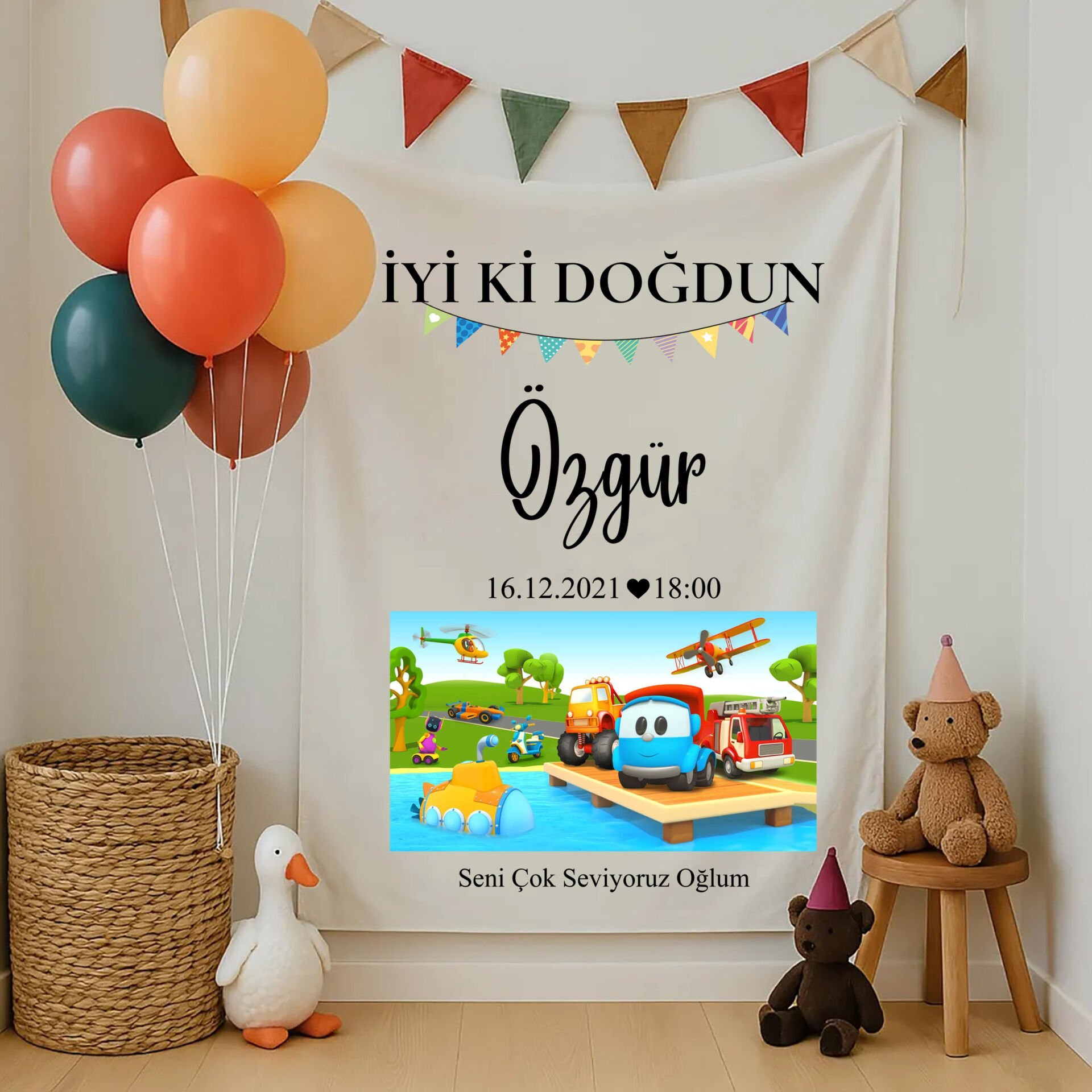 Doğum Günü Duvar Örtüsü