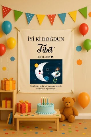 Doğum Günü Duvar Örtüsü
