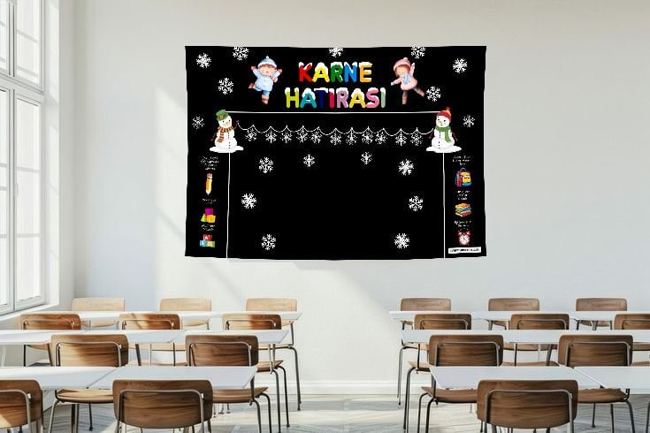 Okul Karne Hatırası Duvar Örtüsü