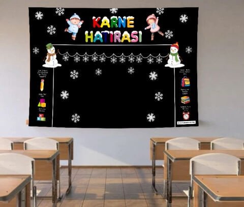 Okul Karne Hatırası Duvar Örtüsü