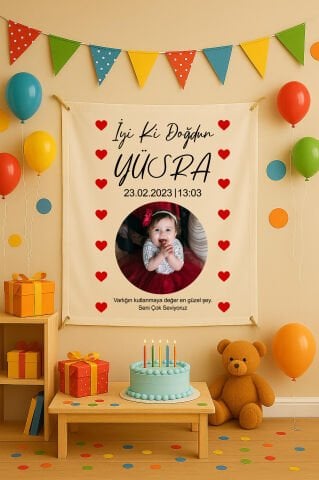 Doğum Günü Duvar Örtüsü