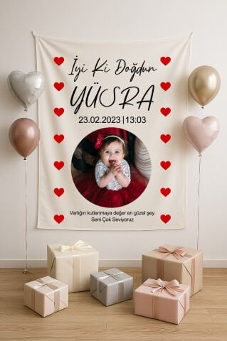 Doğum Günü Duvar Örtüsü
