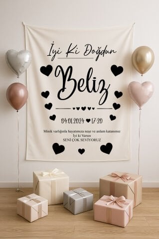 Doğum Günü Duvar Örtüsü
